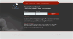 Desktop Screenshot of goldcoastvets.1golf.com.au